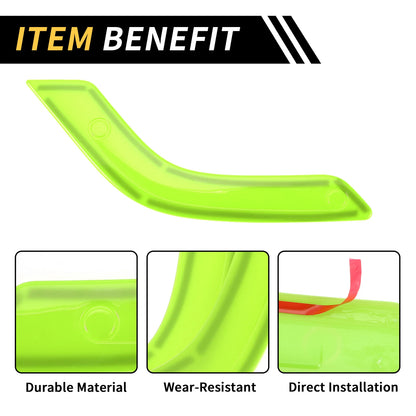Light Green Front Rear Door Handle Bezel Cover Trims for Jeep Wrangler (2007-2018)