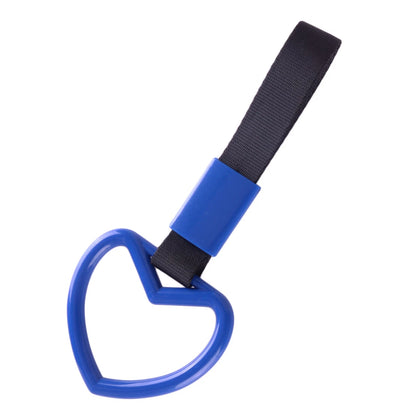 Heart Blue Tsurikawa Ring Handle Strap Charm for Universal Drift Car
