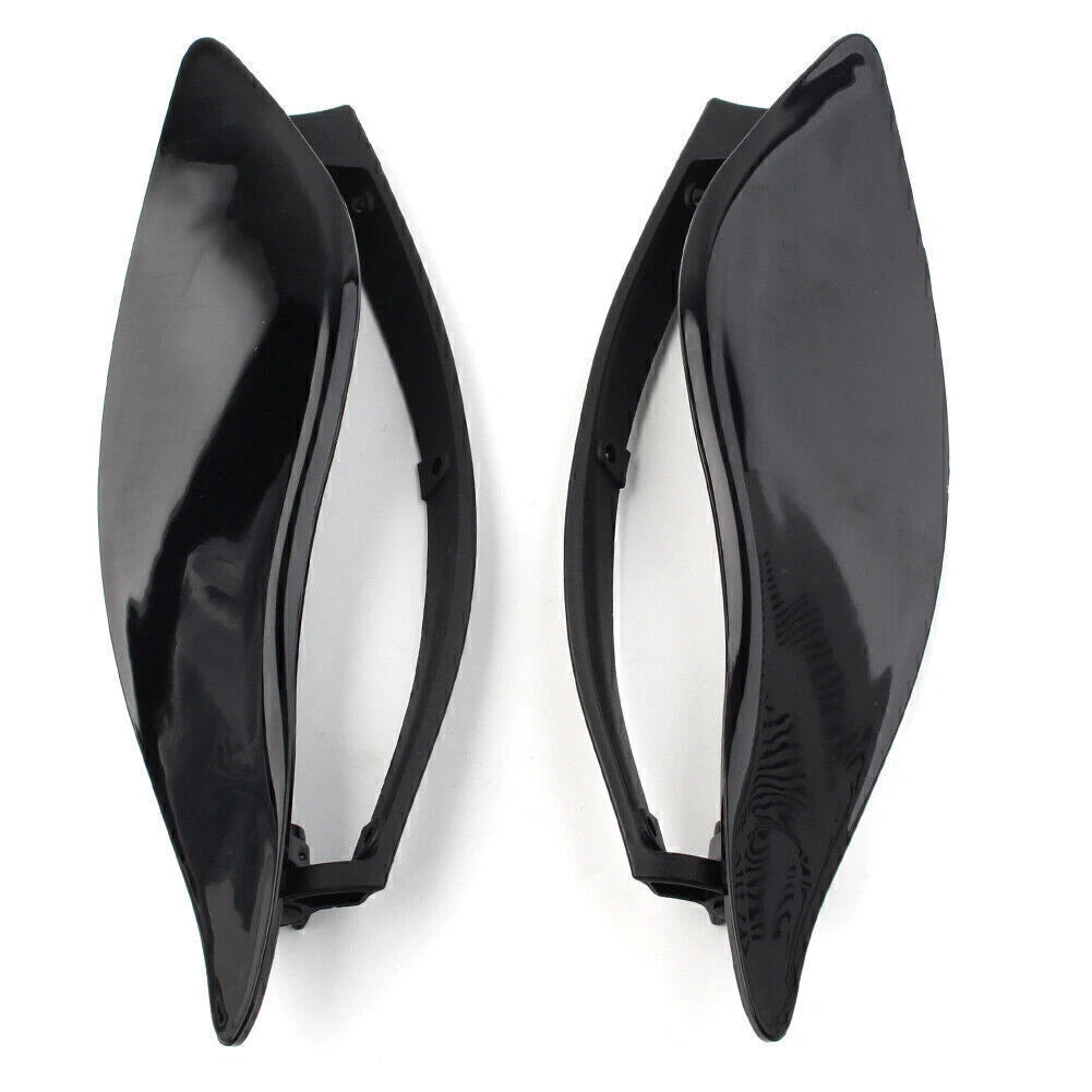 Adjustable Black Fairing Air Deflectors for Harley Batwing Street Glide (2006-2023)