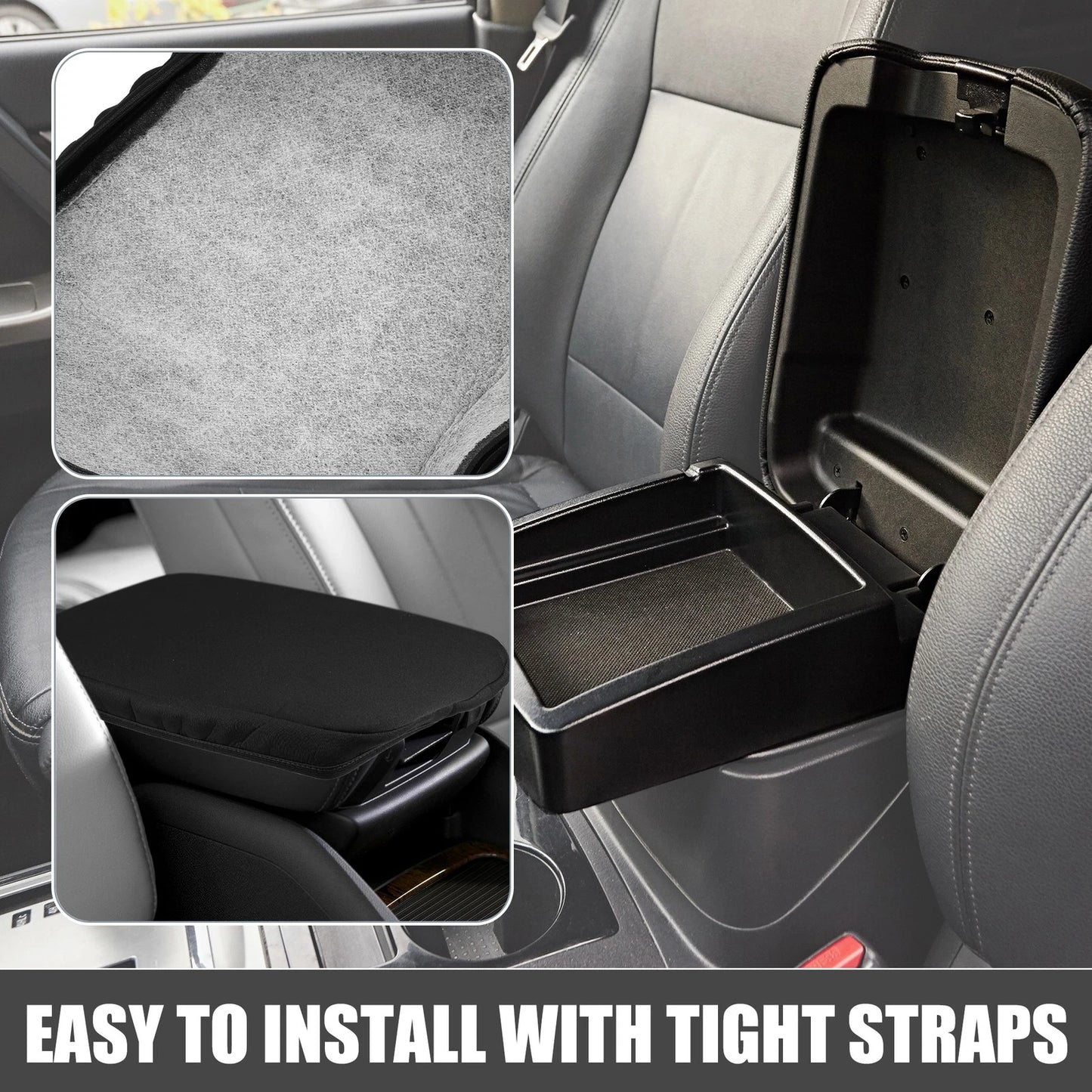 Center Console Armrest Cover for Mazda CX30 (2020-2023) Black