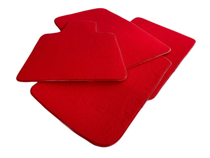 Red Floor Mats for Rolls Royce Ghost (2010-2023) - Tailored Carpets, Premium