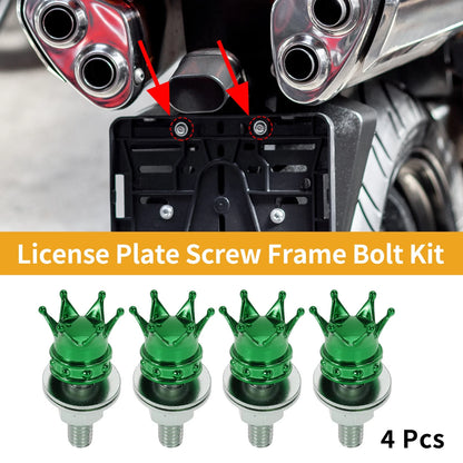 License Plate Screws Cover 35mm 4Pcs for Universal Motorcycle