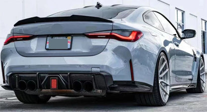 PSM Style Rear Trunk Spoiler ABS Black for BMW 4 Series G22 G82 Coupe (2021-2023)