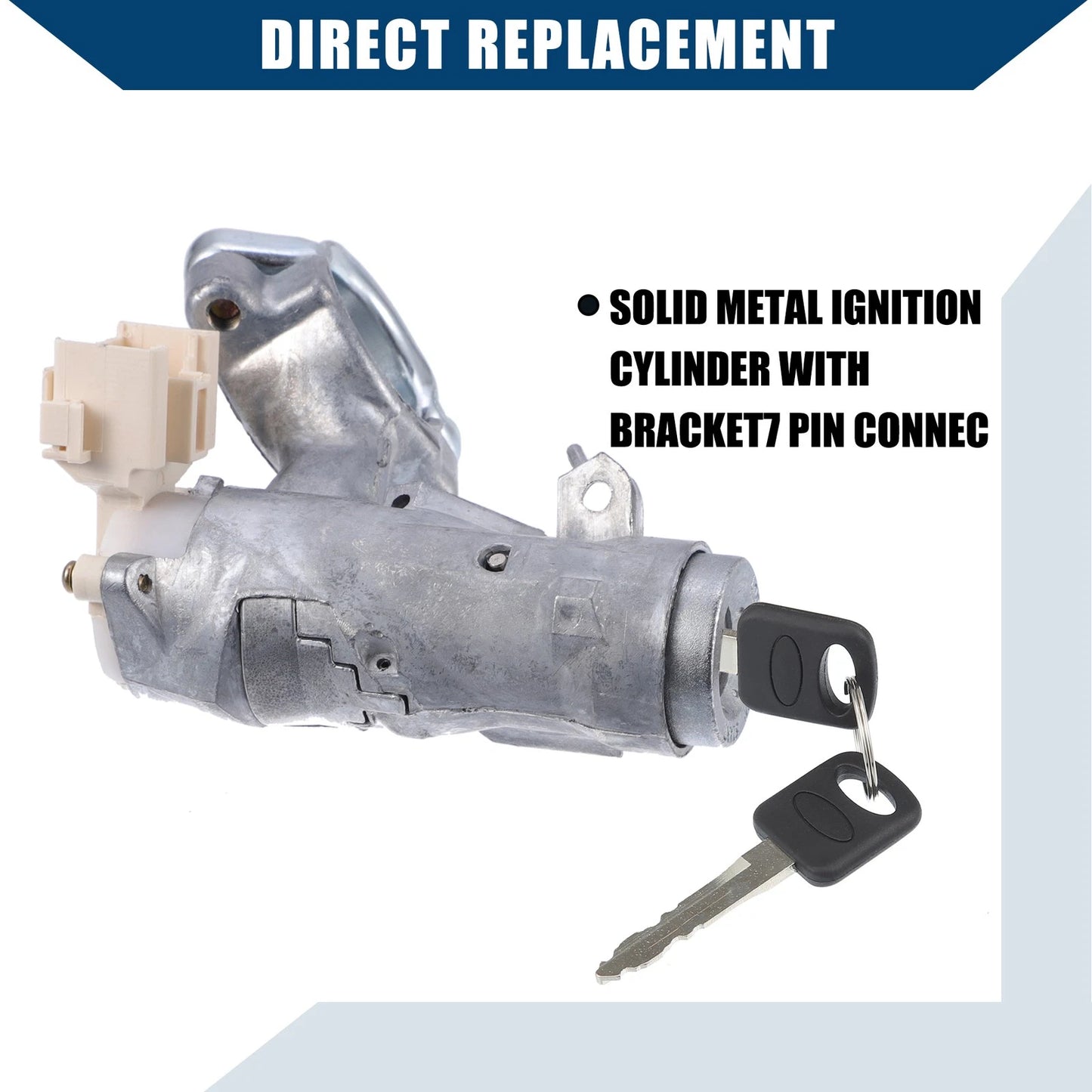 Ignition Switch Lock Cylinder w/ Keys for Toyota Corolla, RAV4 (2003-2008)
