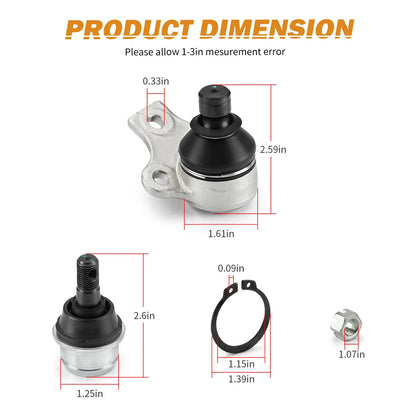 Ball Joint Kit for Can-Am Outlander 650 800 800R Upper Lower (2006–2023)