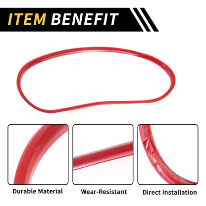 Dashboard Meter Panel Frame Cover for Jeep Wrangler JK JKU (2011-2017) Red