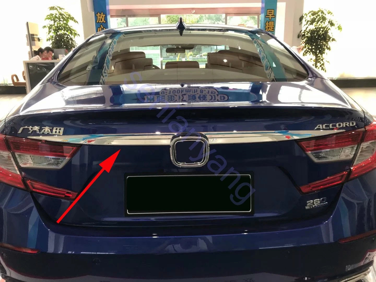 Chrome Rear Boot Lid Cover Trim for Honda Accord Sedan (2018-2021)