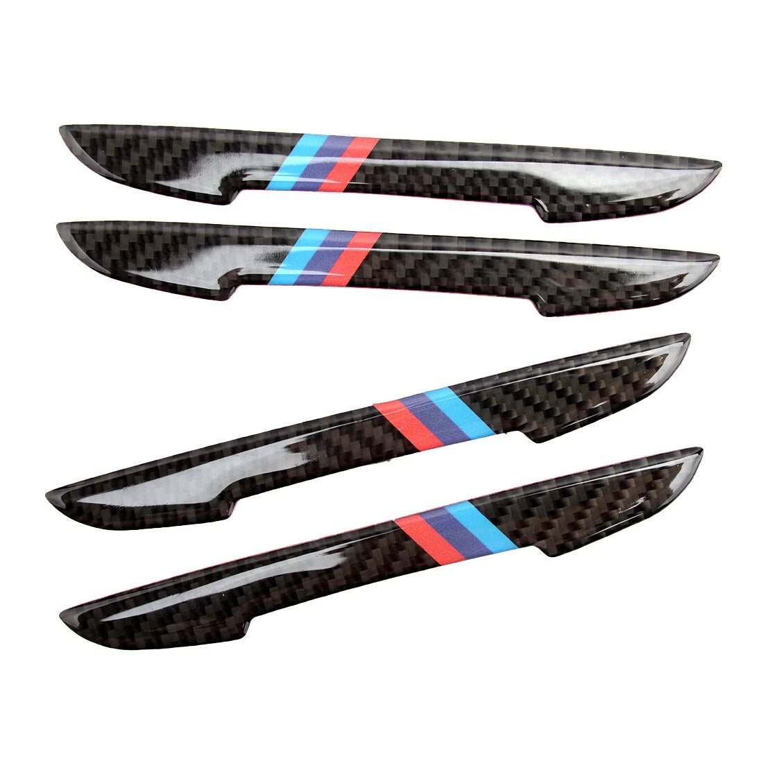 4 x Carbon Door Scratch Bumper Scuff Trim Stickers for BMW