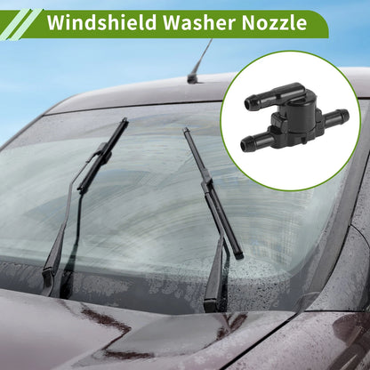 Windshield Washer Nozzle w/ Hose Connector 1 Set for Toyota