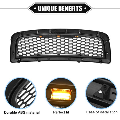Front Grille Assembly with LED Lights for Dodge Ram 3500 (2010)
