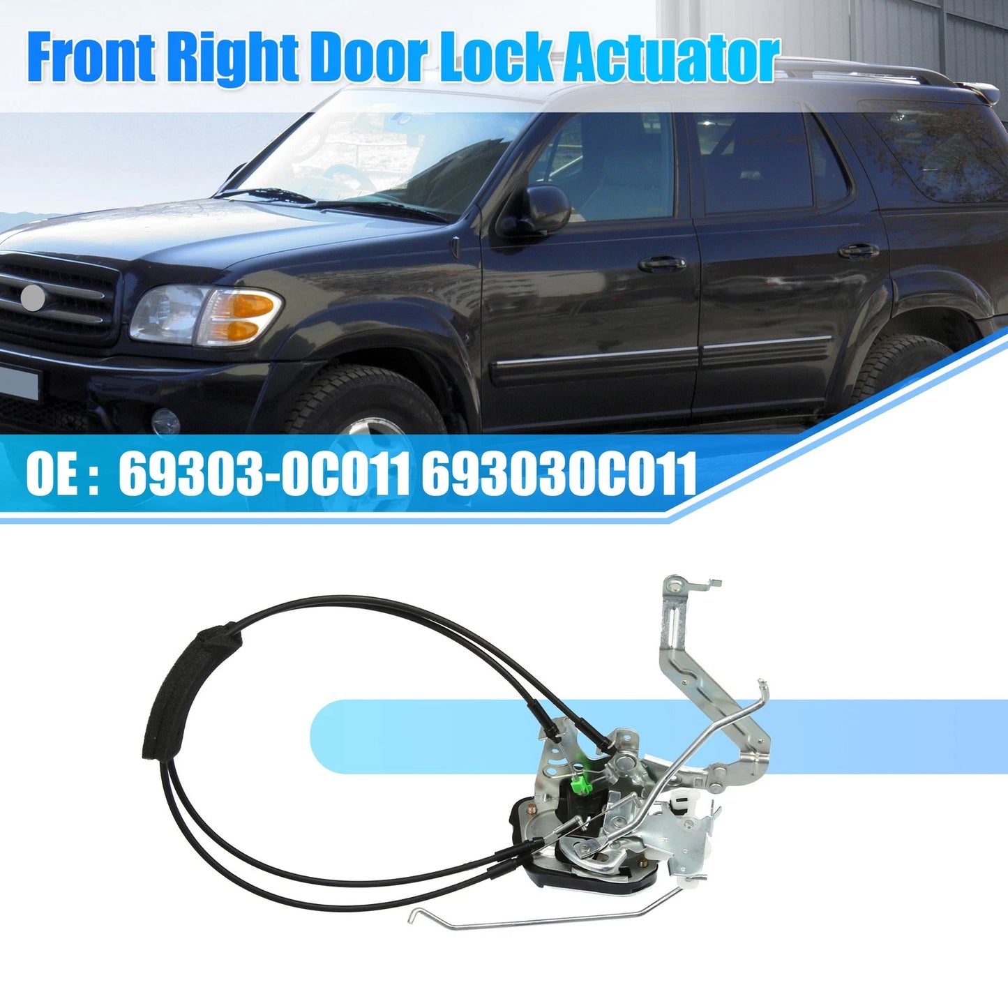 Door Lock Actuator Front Right for Toyota Sequoia (2001–2007)