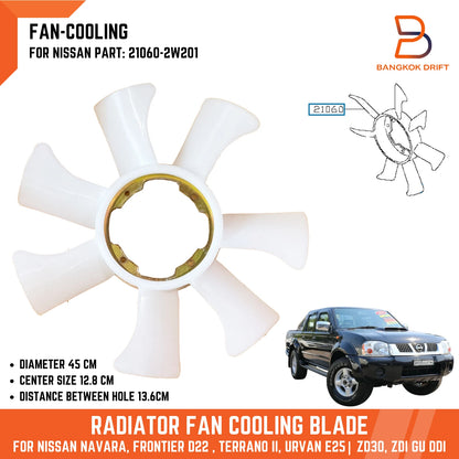 Radiator Fan Blade for Nissan Navara D22 ZD30 ZDI GU DDi (2001-2015)