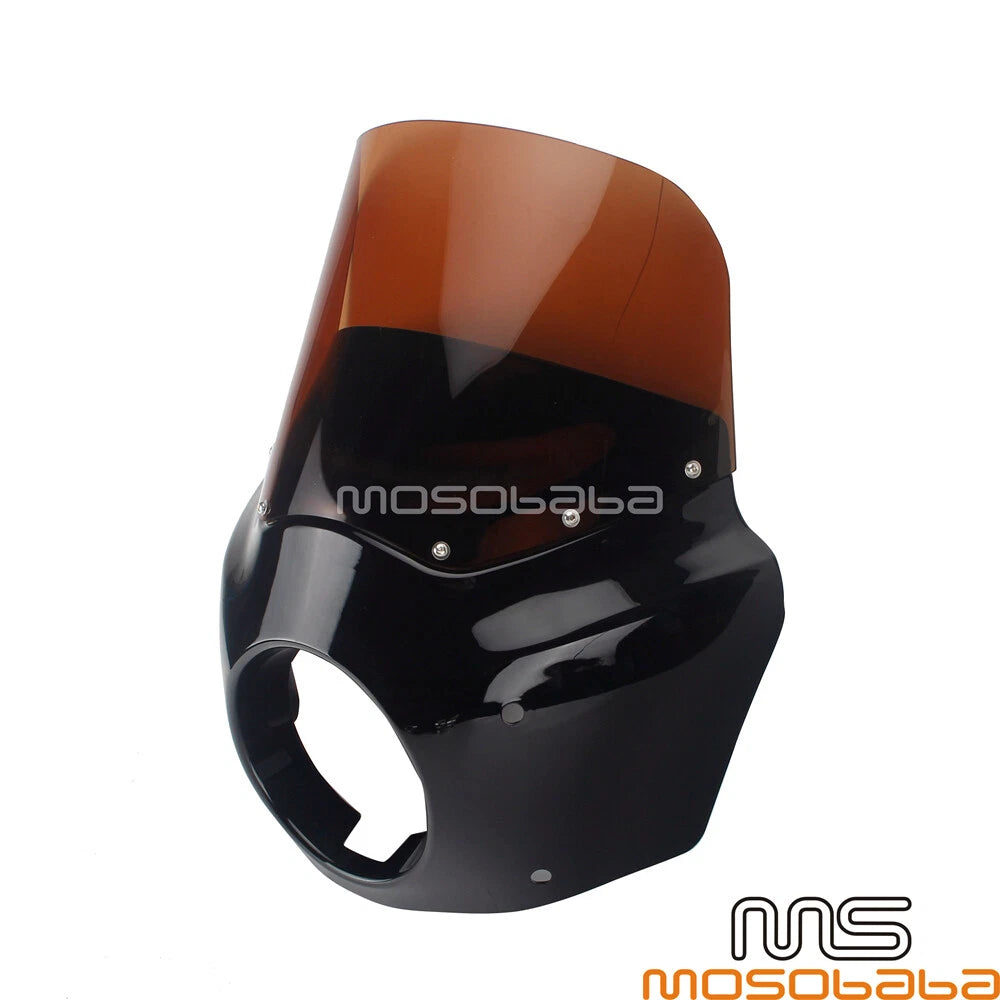 ABS Headlight Fairing w/11'' Smoke Windshield for Harley Street Bob (2018-2020)