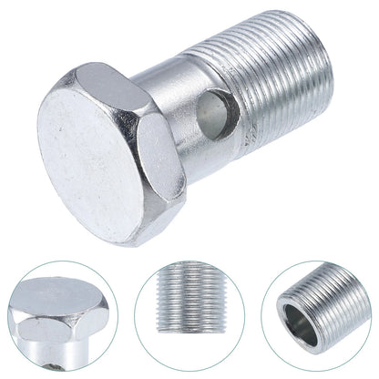 2 x M22x1.5 49mm Hollow Screws with Washers, Metric Thread