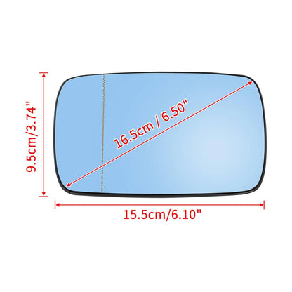 Heated Left Side Mirror w/ Backing Plate for BMW E39 E46 330i 325i 525i (1998-2005)