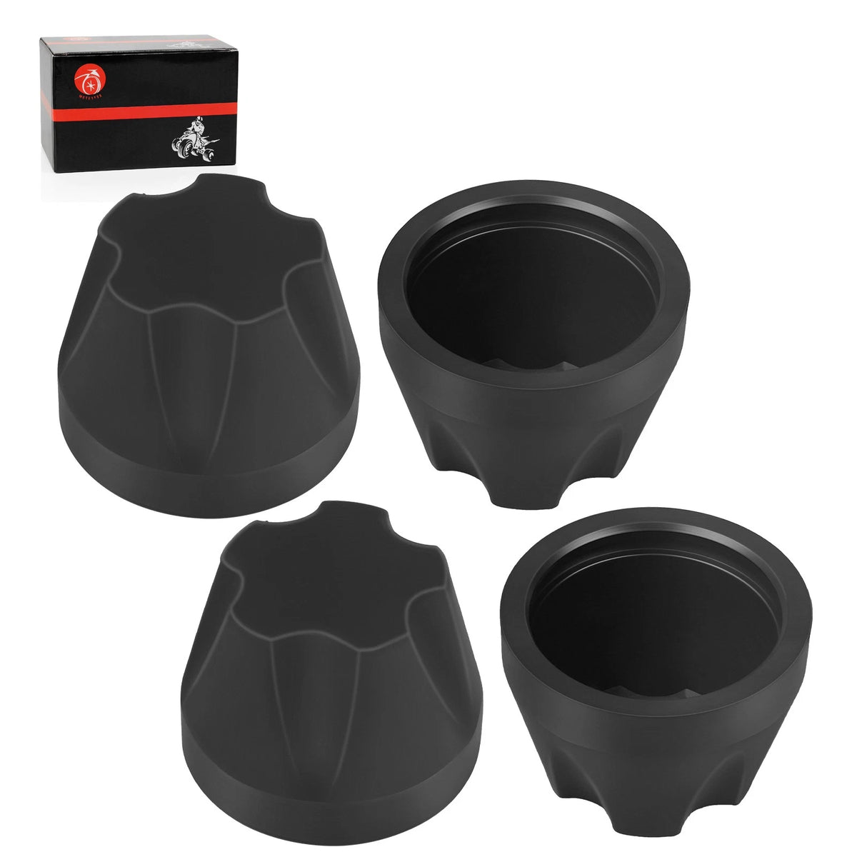 4x Wheel Hub Caps for Yamaha Moto-4 (1985–1988)