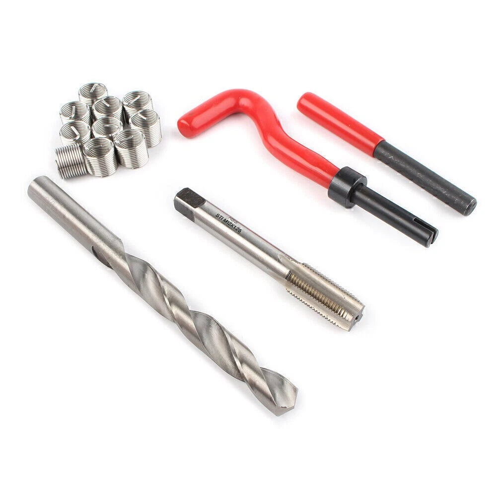 M12x1.25 Thread Repair Tool Insert Kit for Helicoil (15pc)