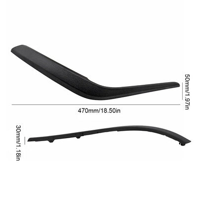 Black Left Side Inner Door Panel Handle Pull Trim Cover for BMW X1 E84 (2010-2016)