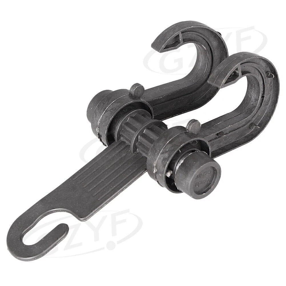 Plastic Seat Hook Hanger for Car - Black (Fits Most Vehicles)
