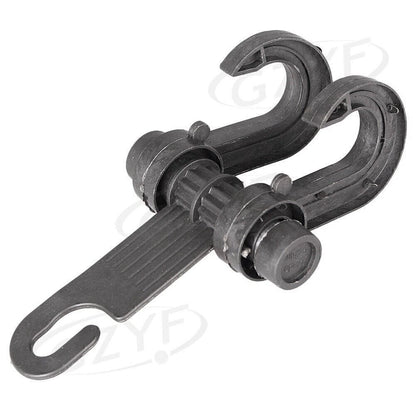 Plastic Seat Hook Hanger for Car - Black (Fits Most Vehicles)