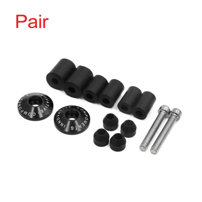 Pair / 7/8" / Handlebar Grip Bar End Cap for Universal Motorcycles