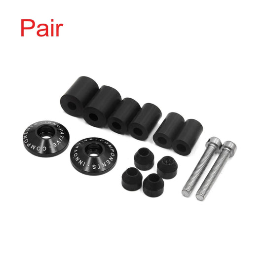 Pair / 7/8" / Handlebar Grip Bar End Cap for Universal Motorcycles