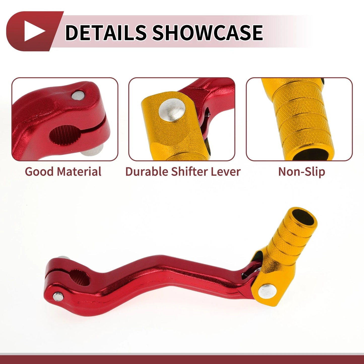 Shifter Lever Folding Red Gold Tone for Kayo T2