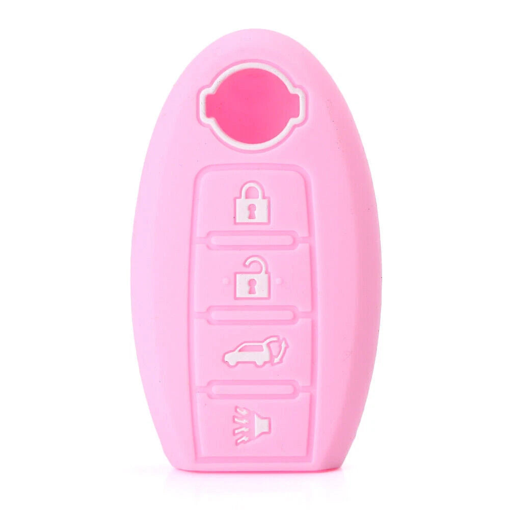 4 x Button Silicone Remote Key Cover Fob Case for Nissan Altima Rogue Sentra