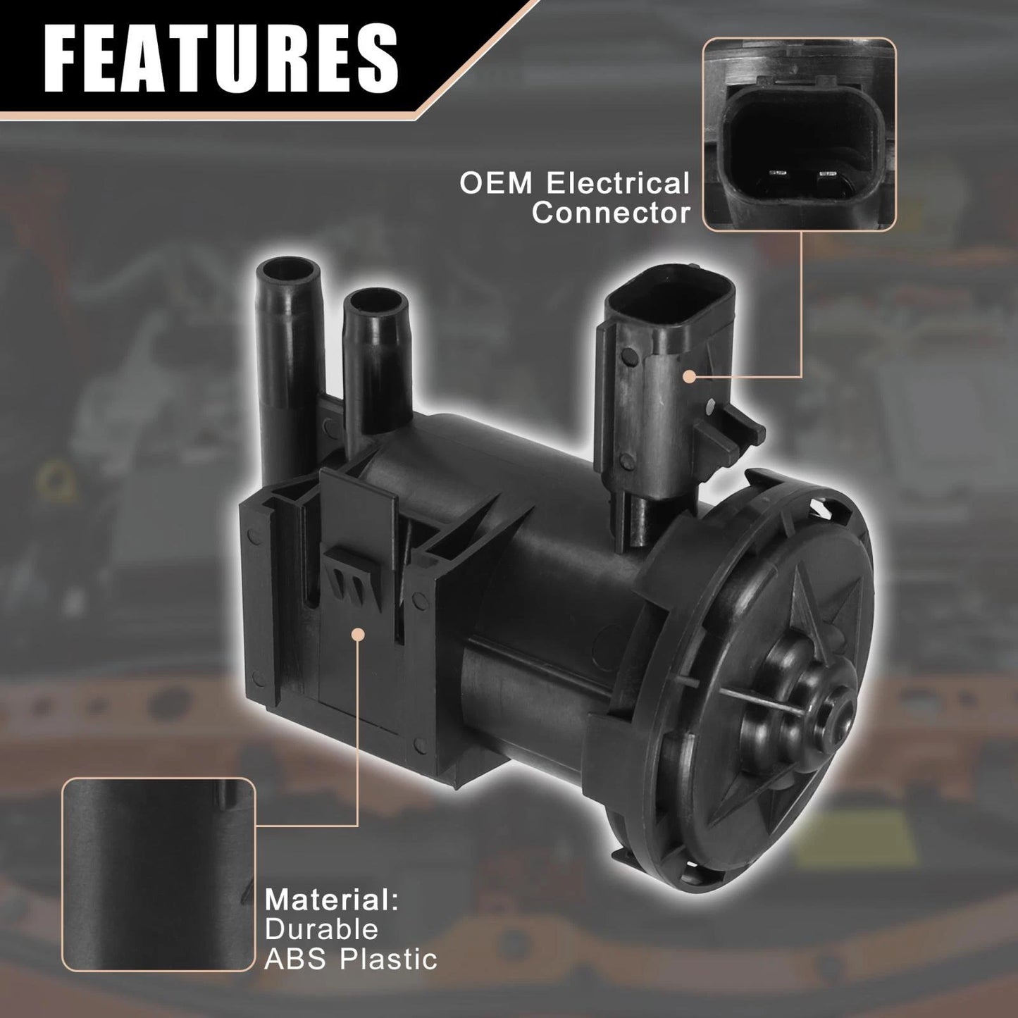 Vapor Canister Solenoid Purge Valve for Chrysler PT Cruiser, Dodge (2001-2010)