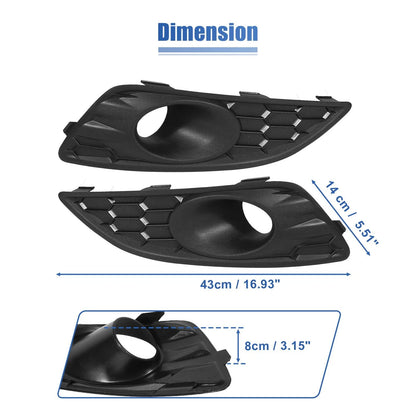 D2BZ15266CB Fog Light Grille Cover Trim for Ford Fiesta (2014-2016)