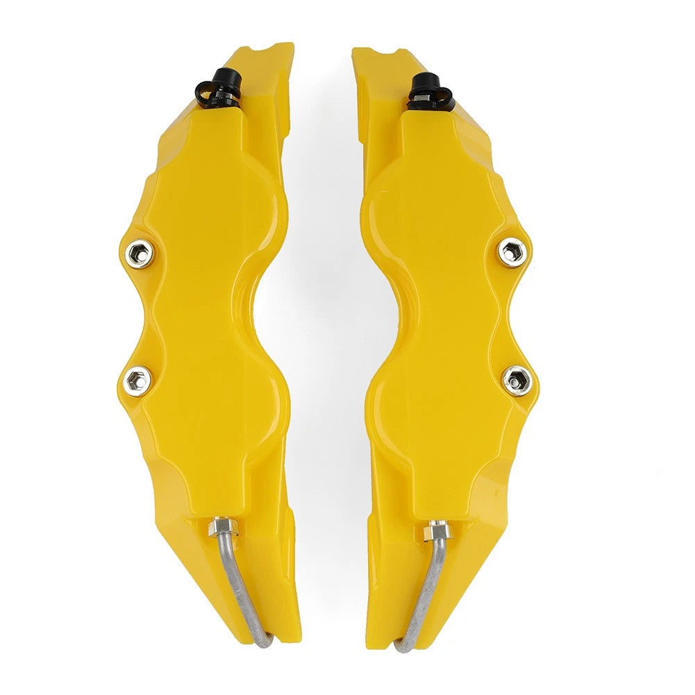 Yellow Universal Small 3D Style Car Auto Disc Brake Caliper Covers Set