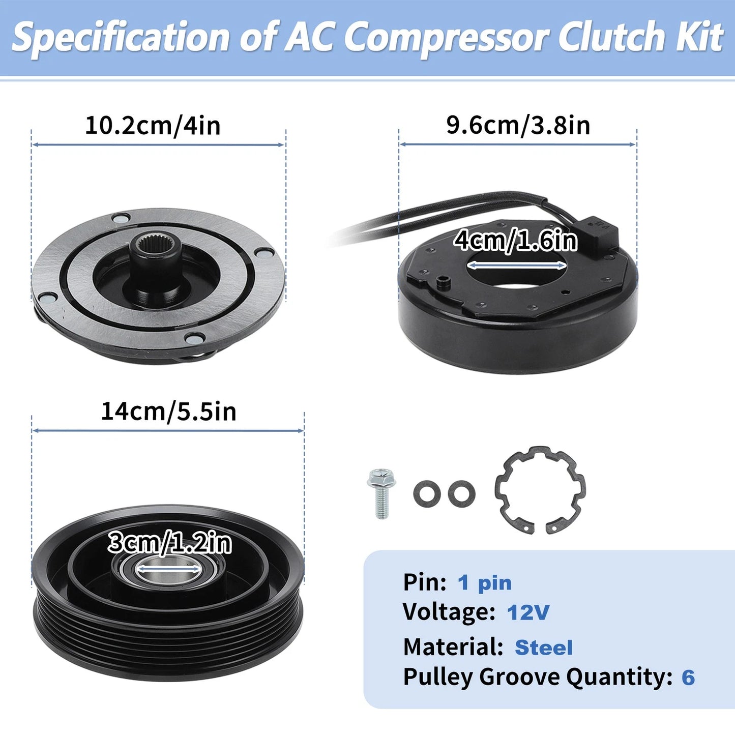 AC Compressor Clutch Kit for Honda Pilot