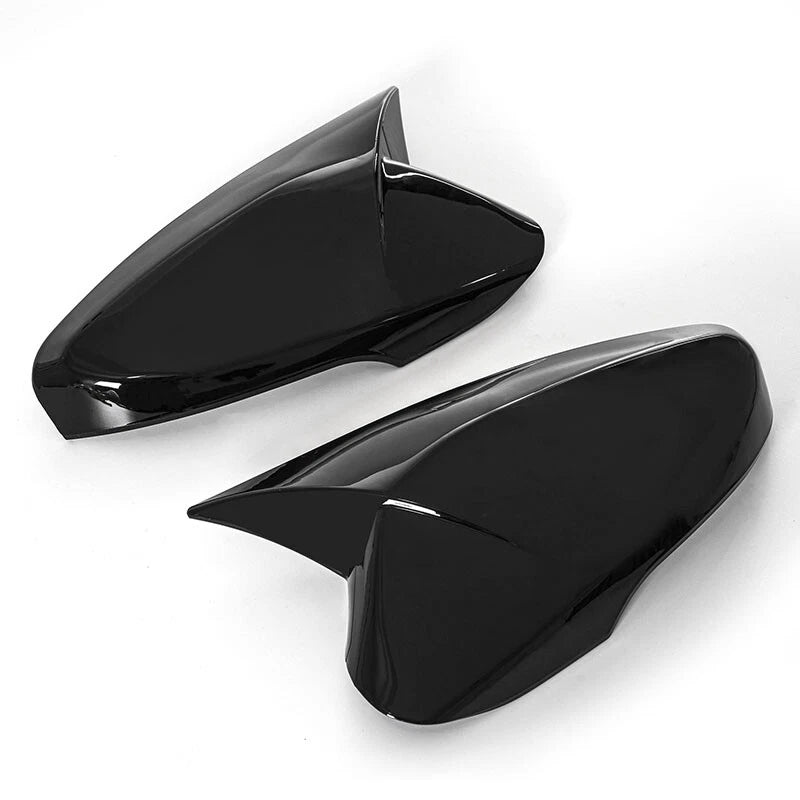 Gloss Black Rear View Mirror Covers for Hyundai Veloster (2012-2017) 2 x Pieces