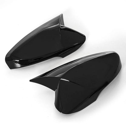 Gloss Black Rear View Mirror Covers for Hyundai Veloster (2012-2017) 2 x Pieces