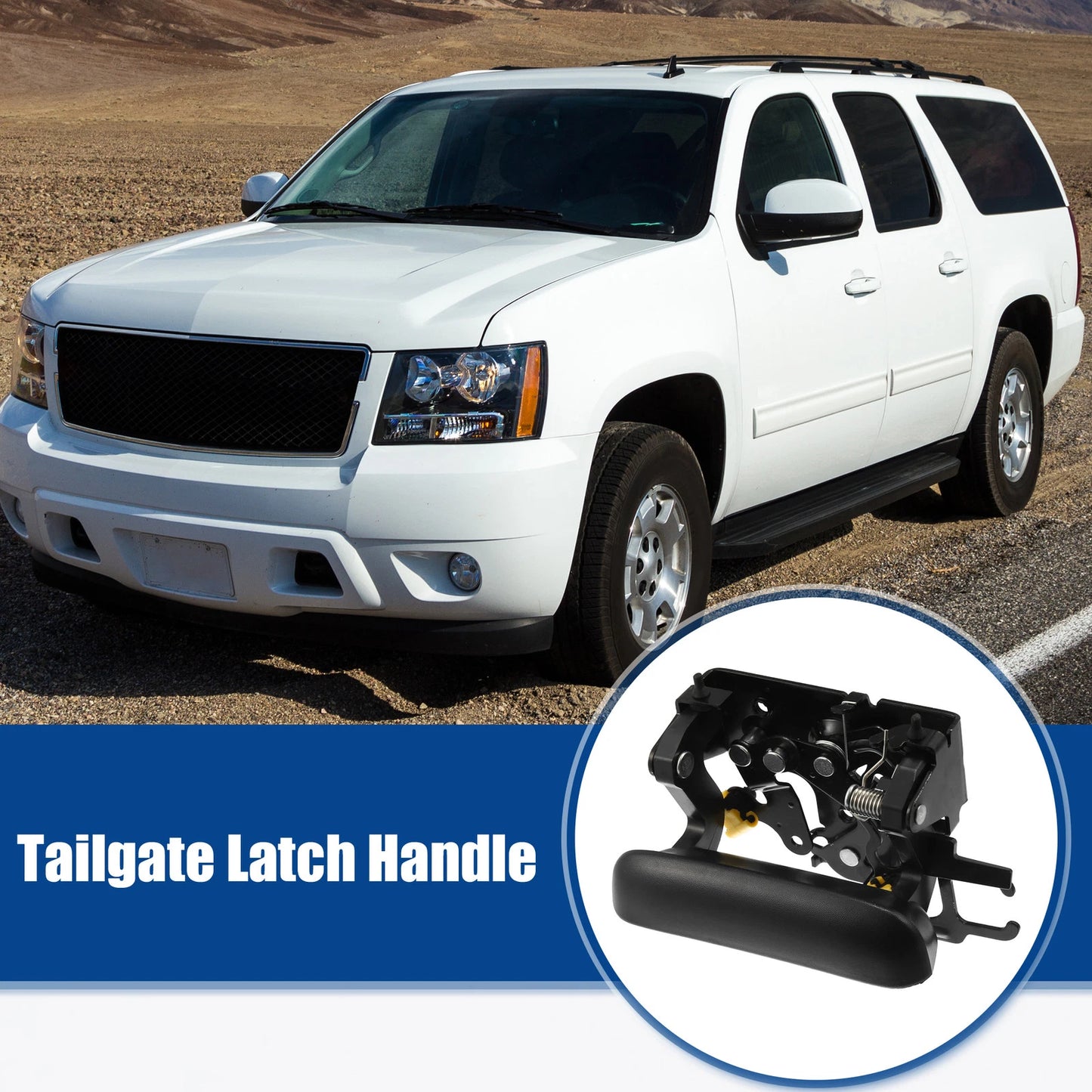 Rear Door Liftgate Latch Handle for Chevrolet Avalanche Rod Clips