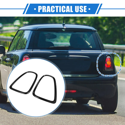 Taillight Trim Rings for Mini Cooper R58 Coupe S Clubman (2008-2015) Black