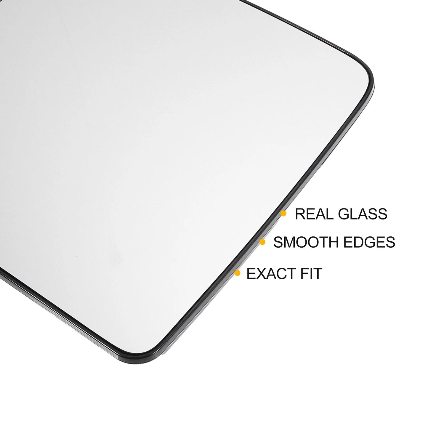 Left Upper White Mirror Glass w/ Back Heated for Nissan Titan (2004-2015)