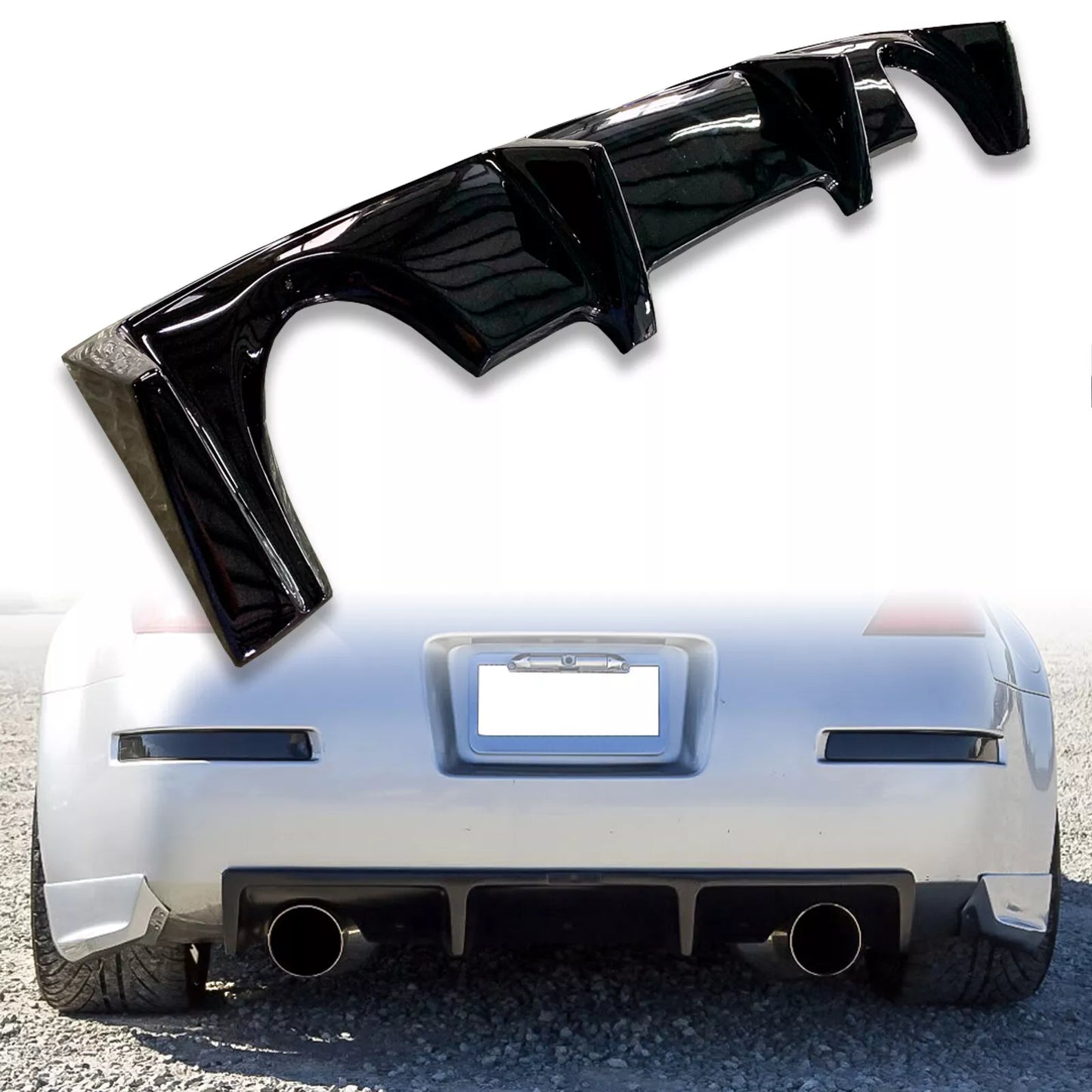 Rear Bumper Diffuser for Nissan 350Z (2002-2008)