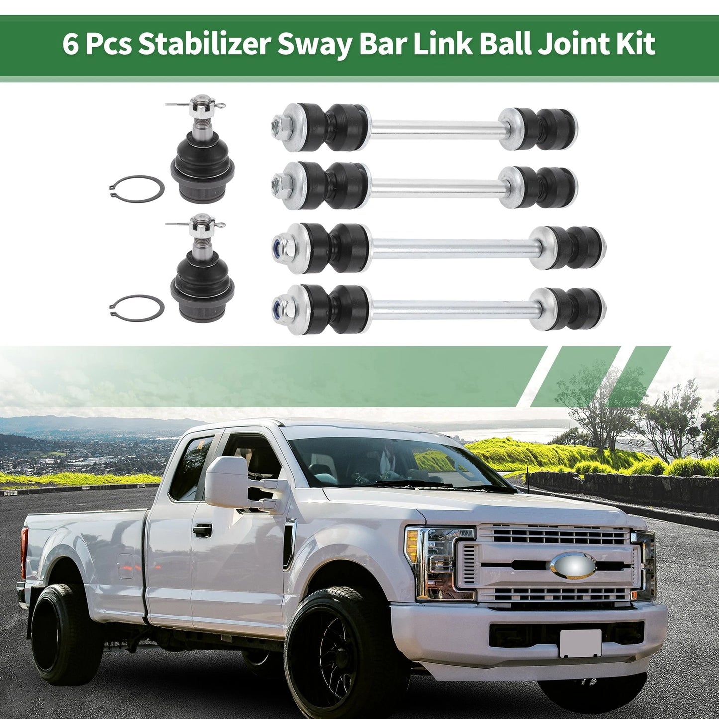 6 Pcs Front Suspension Kit for Ford Explorer (2002-2010)