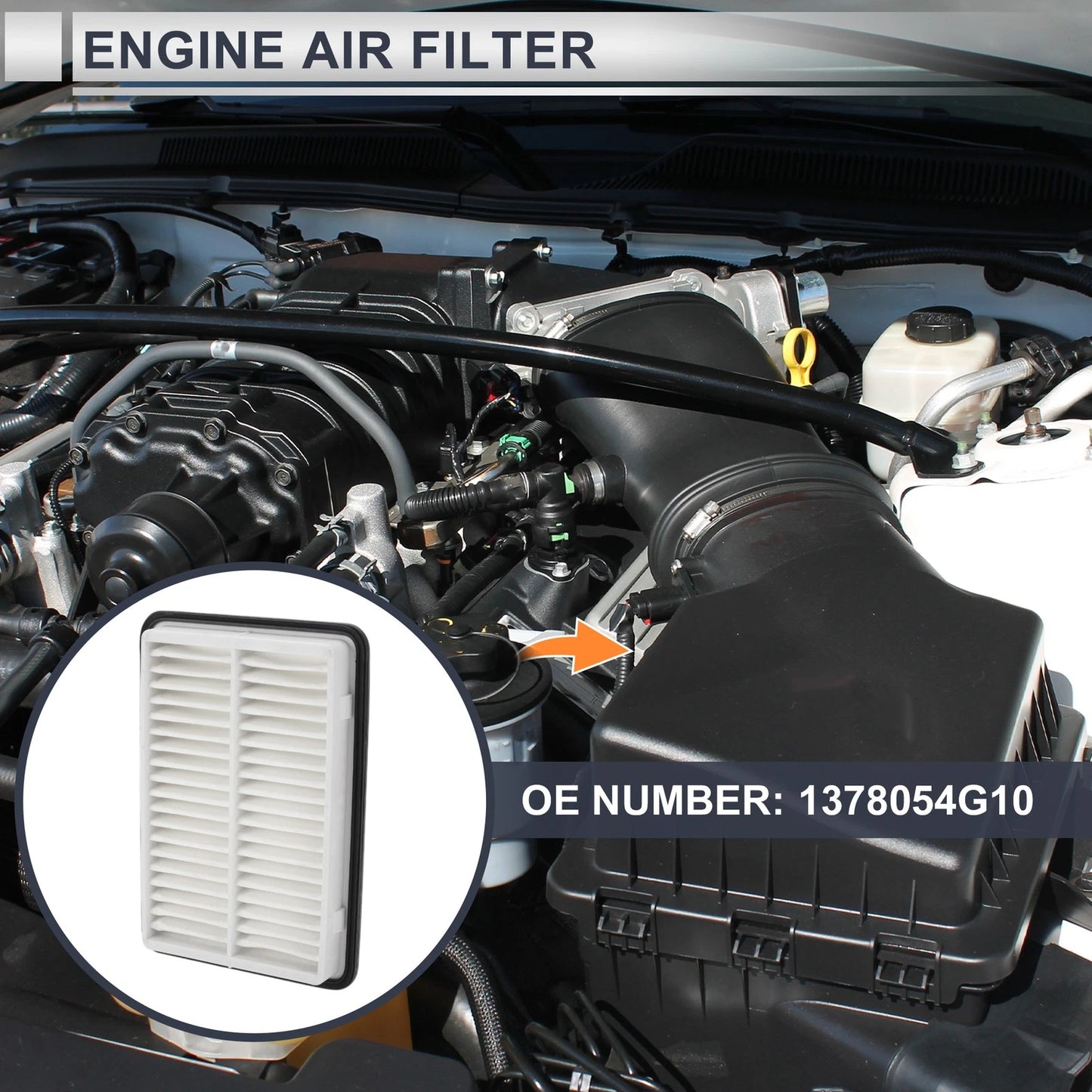 Engine Air Filter for Suzuki Aerio 2.0L 2.3L (2003-2007) 1 Pcs