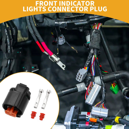 2 Pin Front Indicator Lights / 1 Set / Connector Plug for Kawasaki