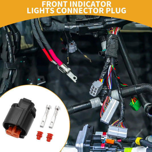 2 Pin Front Indicator Lights / 1 Set / Connector Plug for Kawasaki