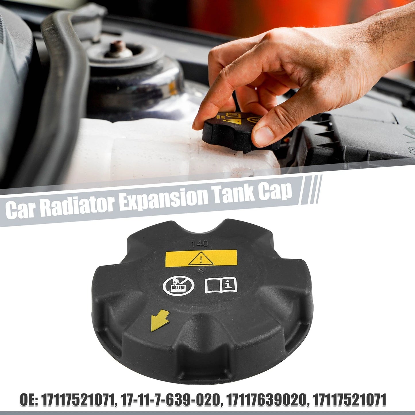 Car Radiator Coolant Reservoir Tank Cap for BMW 320i 328i 330i (2012-2019)