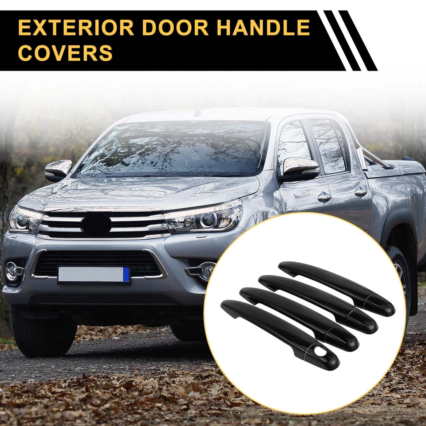4pcs Exterior Door Handle Cover for Toyota 4Runner (2003–2010)