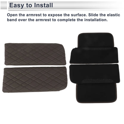 Car Center Console Cover for BMW X7 (2019-2023) - Deep Brown, 1 Pair