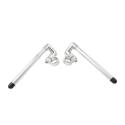 35MM 7/8" Clip-On Handlebar for Universal Cafe Racer - Silver