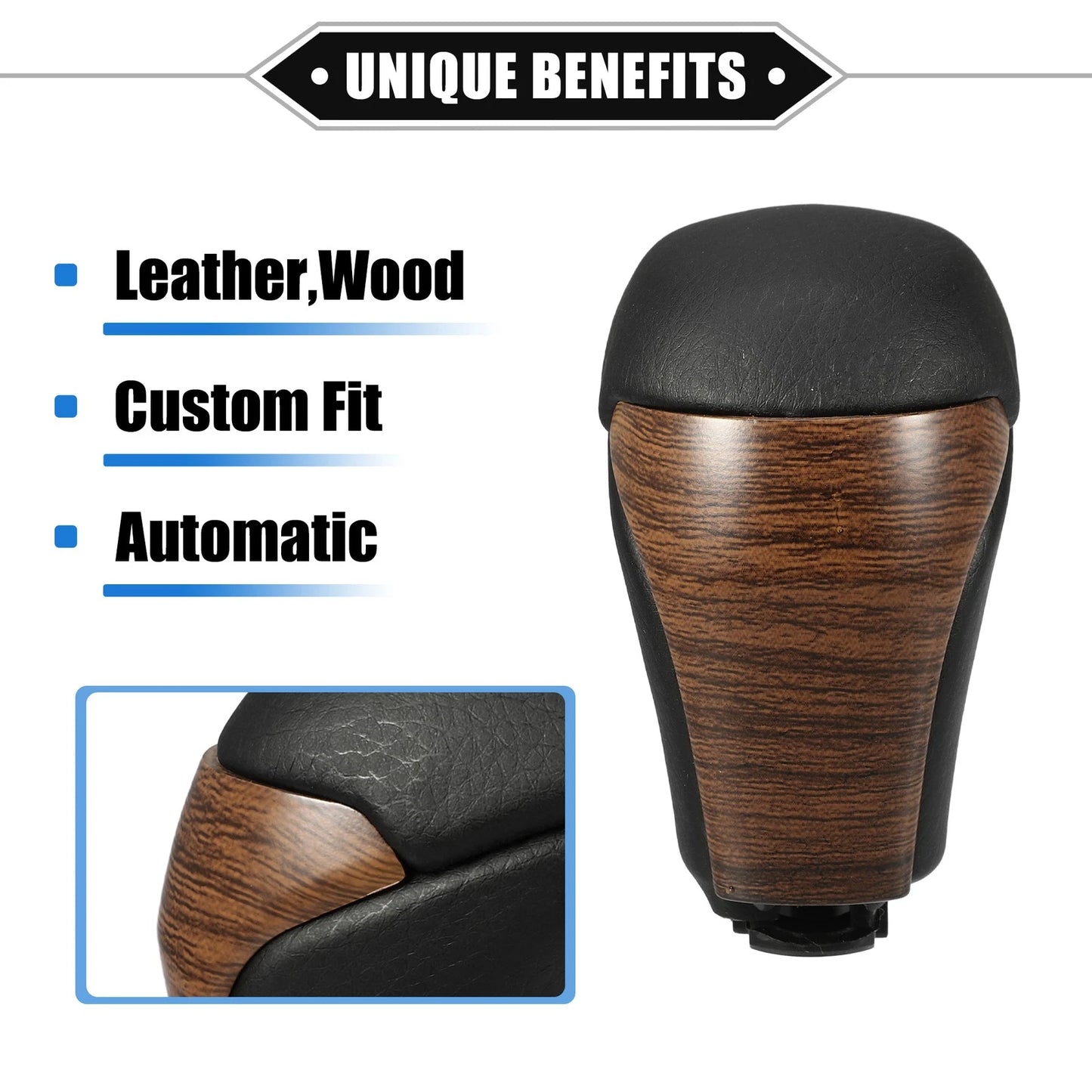Gear Shift Knob / Black Yellow Undrilled for Toyota Highlander (2014–2019)
