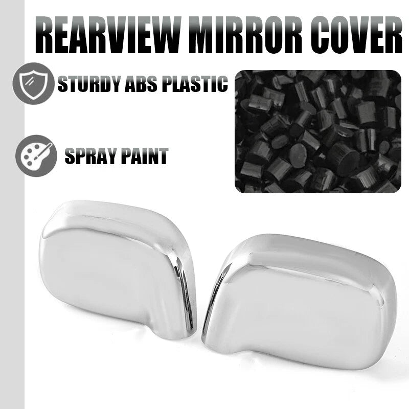 Chrome Side Mirror Covers for 2002-2008 Dodge Ram 1500 2500 3500 (2002-2008)