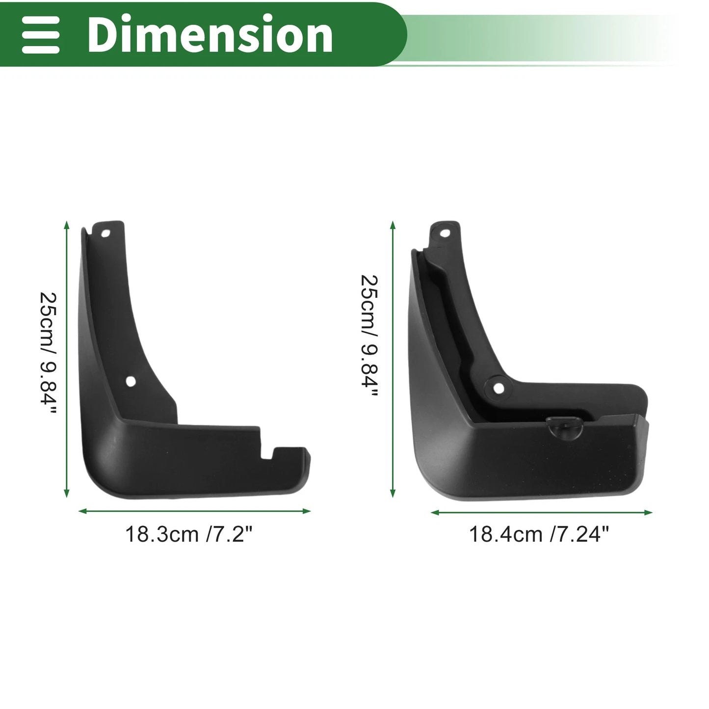 Mud Flaps Splash Guards for Chevrolet MONZA (2019-2024)