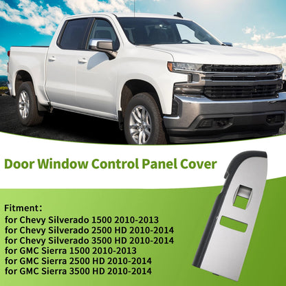 Bezel Cover Front Right Window Switch for Chevy Silverado 1500